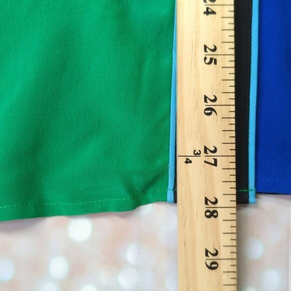 Bob Mackie Silk Color Block Button Down Top, Women's Small - Picture 7 of 9